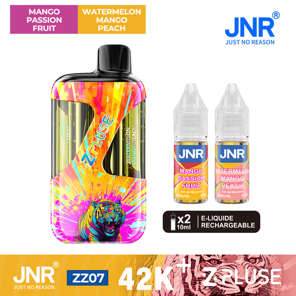 ZPluse 42K JNR – Puff Rechargeable 42000 Bouffées Double Saveur 20mg - JNR | PauseClopes