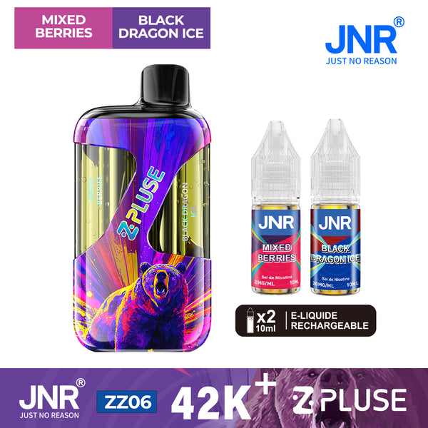 ZPluse 42K JNR – Puff Rechargeable 42000 Bouffées Double Saveur 20mg - JNR | PauseClopes