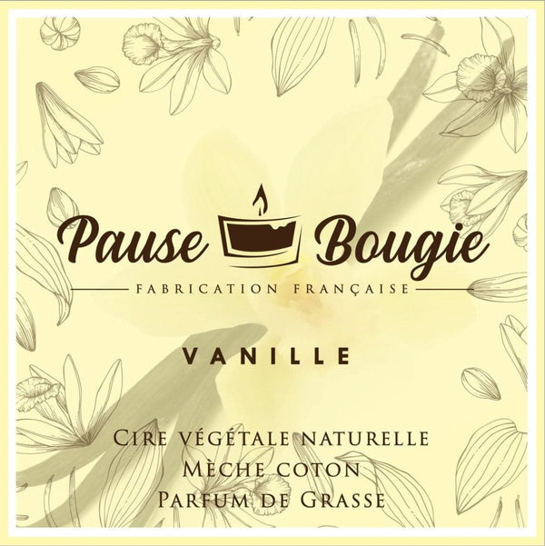 Bougie VANILLE - PAUSE BOUGIE | PauseClopes