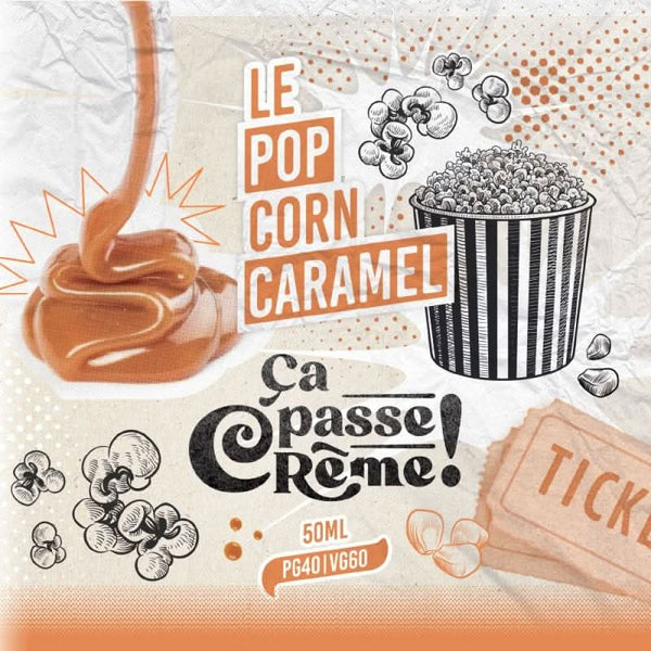 LE POP CORN CARAMEL 50ML - CA PASSE CREME - CA PASSE CREME | PauseClopes