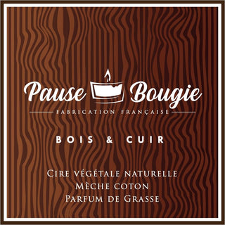 Bougie Bois & Cuir