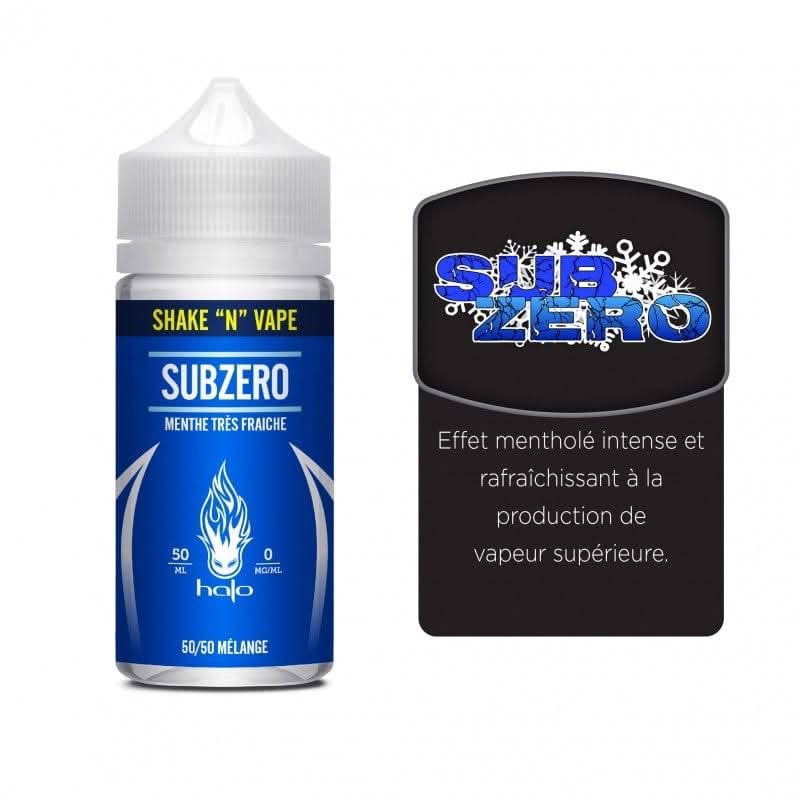 e-liquide HALO SUB ZERO 50ml SHAKE N VAPE